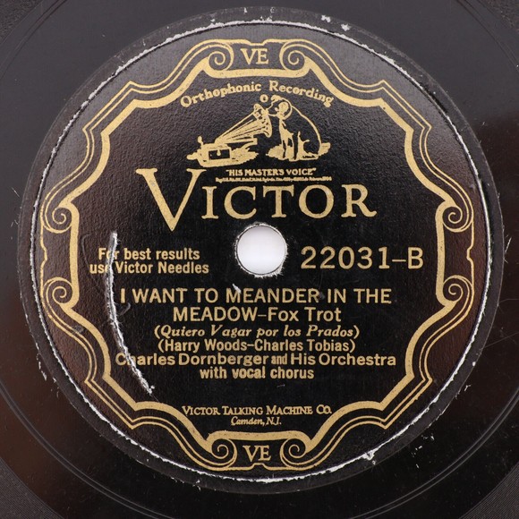 Charles Dornberger, Maybe! Who Knows? /I Want To Meander 10" 78 rpm Record 22031 - Picture 3 of 16